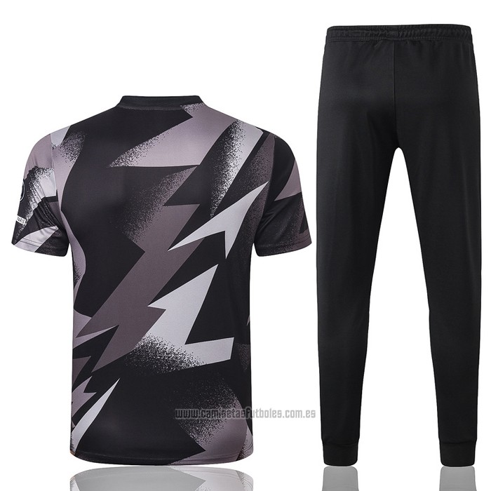 Chandal del Paris Saint-Germain Manga Corta 2020-2021 Negro y Gris